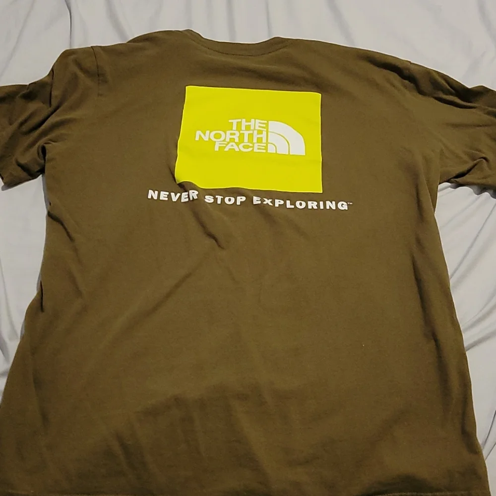 The North Face Olive Green Short Sleeve Logo Tee